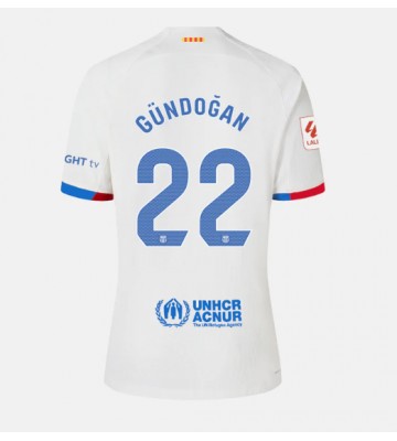 Barcelona Ilkay Gundogan #22 Replika Udebanetrøje Dame 2023-24 Kortærmet